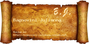 Bagnovini Julianna névjegykártya